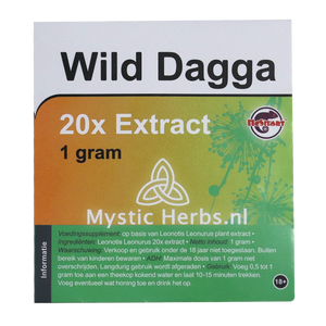 McMystic Wild Dagga 20X Extract – 1 gram
