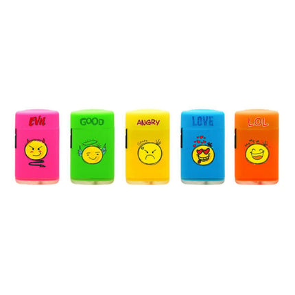 Novus Fumus Atomic Blue Jetflame Aansteker Emoji - 5 stuks