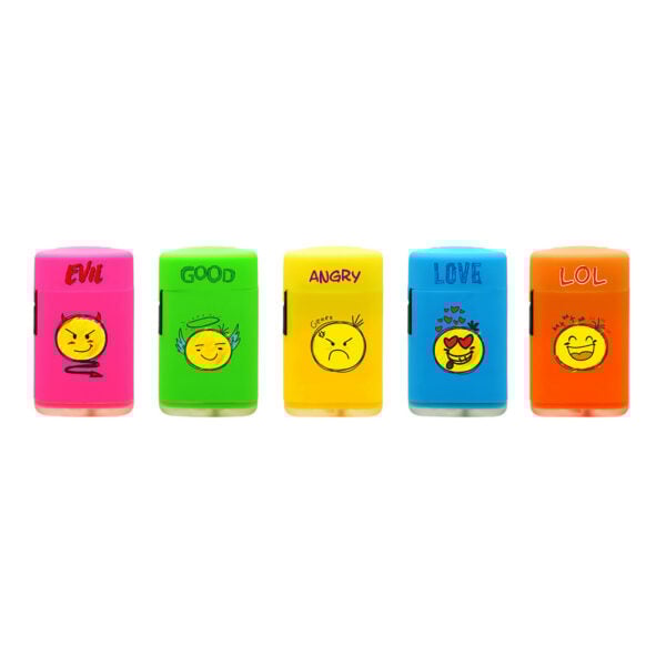 Novus Fumus Atomic Blue Jetflame Aansteker Emoji - 5 stuks