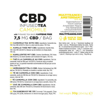 Novus Fumus CBD Thee - 7,5mg CBD per zakje