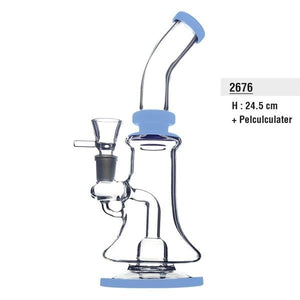Novus Fumus Glas Bong Transparant - 23,5cm