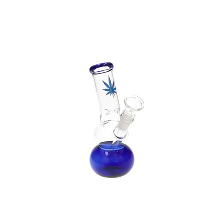 Novus Fumus Glazen Bong Blue Leaf - 17cm