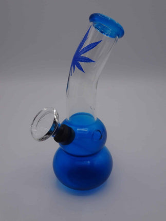 Novus Fumus Glazen Bong Blue Leaf 18 cm
