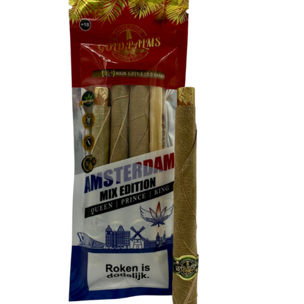 Novus Fumus Gold Palms Pre-rolled Blunt Wraps