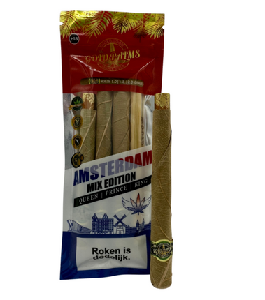 Novus Fumus Gold Palms Pre-rolled Blunt Wraps