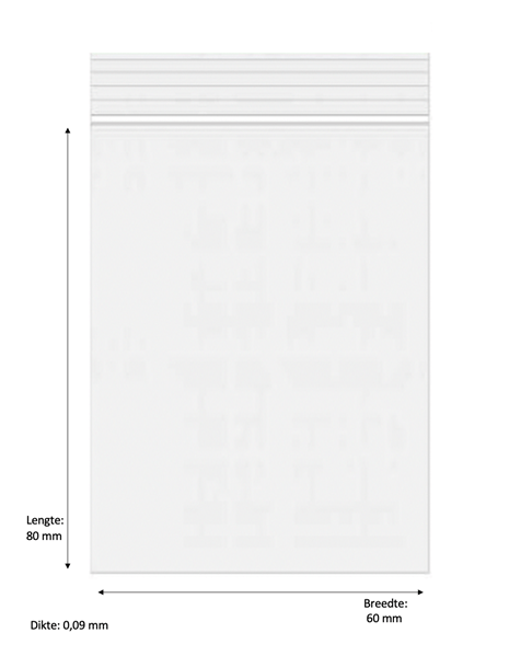 Novus Fumus Gripzakjes – Green – 1000 stuks (L 80 x B 60 x D 0,07 mm)