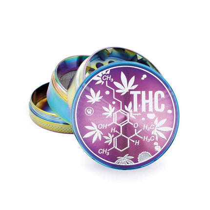 Novus Fumus Metal Grinder - THC Molecule