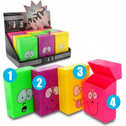 Novus Fumus Sigarettendoosje 'Pop Up Smiley'