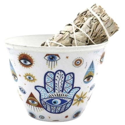 Novus Fumus Smudge Bowl Hand of Fatima, 10 cm