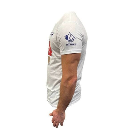 Novus Fumus T-shirt bedrukt psilocybine - Wit