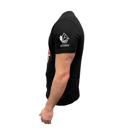 Novus Fumus T-shirt bedrukt psilocybine - Zwart