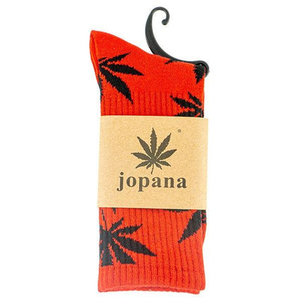 Novus Fumus Wiet Sokken - Rood/Zwart