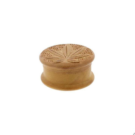 Novus Fumus Wietblad Houten Grinder - 2-Delig