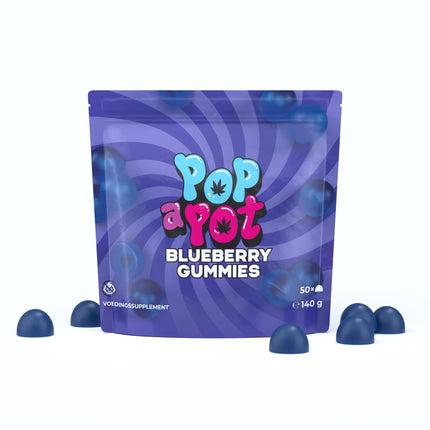 Pop a Pot Pop a Pot Blueberry Gummies – Hennep Gummies 10 mg (25 porties)