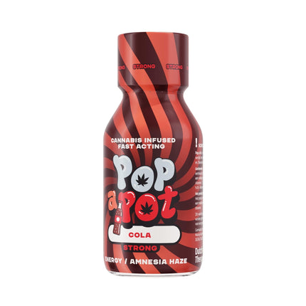 Pop a Pot Pop a Pot Strong Cola Hennepshot – Amnesia Haze Profiel (100 ml)