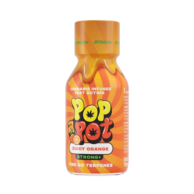 Pop a Pot Pop a Pot Strong+ Juicy Orange Hennepshot – Fire OG Profiel (250 mg)