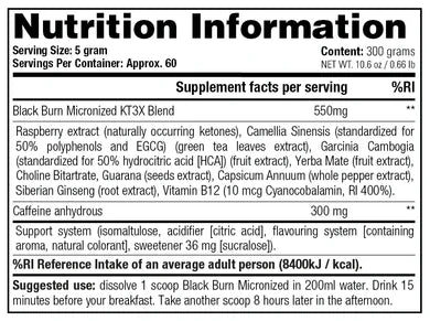 Stacker2 Europe Black Burn Micronized – 300g