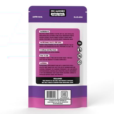 Stoney HHC Gummies - Forest Fruit - 250mg (5 stuks)