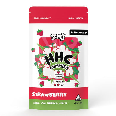 Stoney HHC Gummies - Strawberry -  250mg (5 stuks)