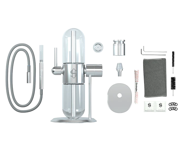 Stündenglass Gravity Hookah - Polished Silver