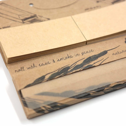 Woodzl 32 Ongebleekte Lange Vloeitjes -  Bruin Rijst Papier