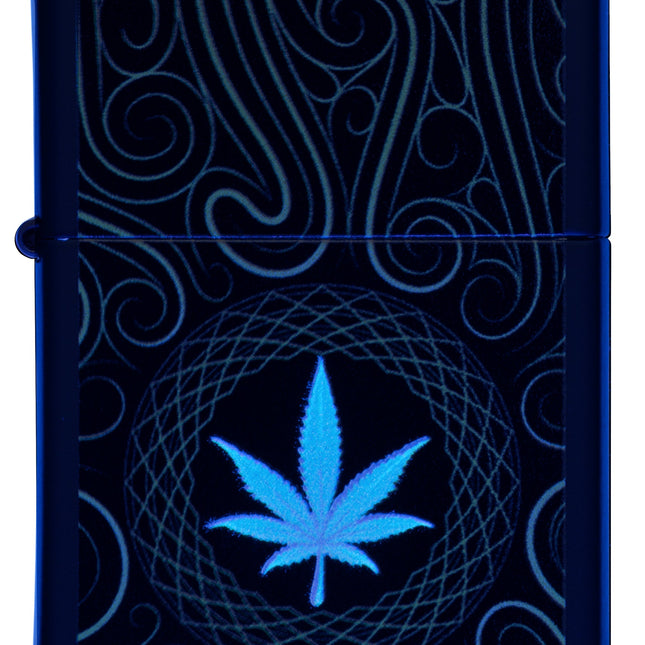 Zippo Zippo - Cannabis Design Black Matte